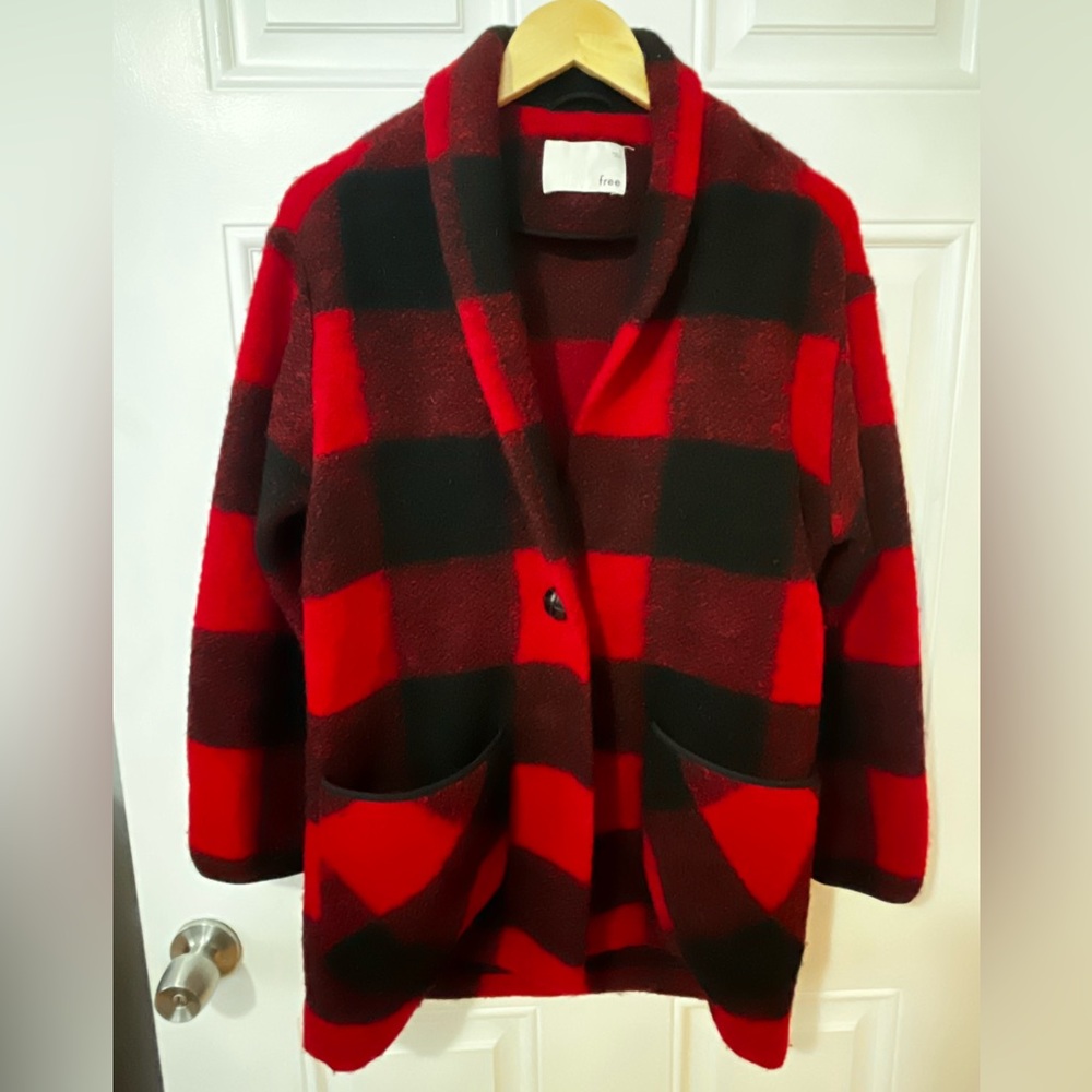Wilfred Free buffalo plaid wool blend jacket Neelam Aritzia fall autumn